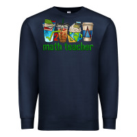 Navy math teacher coffee cups Premium Sweatshirt - texasbilliewilder