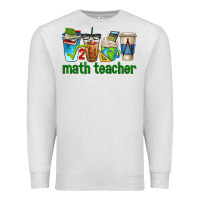 Oatmeal Heather math teacher coffee cups Premium Sweatshirt - texasbilliewilder