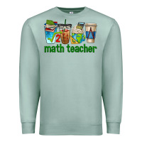 Seafoam math teacher coffee cups Premium Sweatshirt - texasbilliewilder