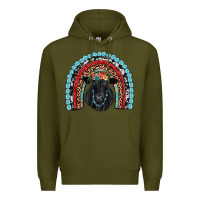 Army Green black angus  rainbow Premium Hoodie - JahusDesignShop