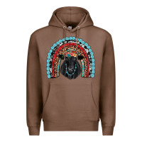 Chestnut black angus  rainbow Premium Hoodie - JahusDesignShop
