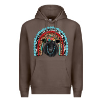 Coffee black angus  rainbow Premium Hoodie - JahusDesignShop
