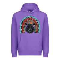 Purple black angus  rainbow Premium Hoodie - JahusDesignShop