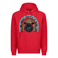 Red black angus  rainbow Premium Hoodie - JahusDesignShop
