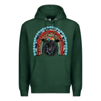 Sports Green black angus  rainbow Premium Hoodie - JahusDesignShop