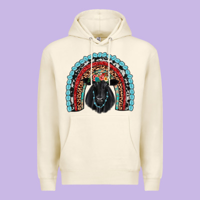 Black Angus  Rainbow Premium Hoodie Designed By Jahusdesignshop