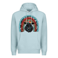 Blue Mist black angus  rainbow Premium Hoodie - JahusDesignShop