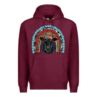 Burgundy black angus  rainbow Premium Hoodie - JahusDesignShop