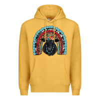 Mustard black angus  rainbow Premium Hoodie - JahusDesignShop