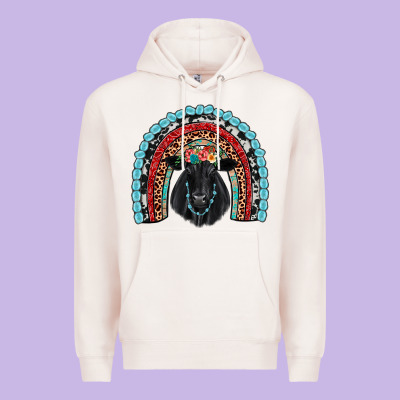 Black Angus  Rainbow Premium Hoodie Designed By Jahusdesignshop
