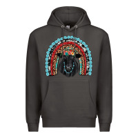 Smoke black angus  rainbow Premium Hoodie - JahusDesignShop