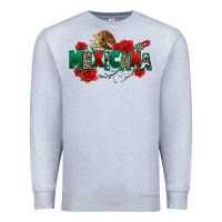 Heather Grey mexicana Premium Sweatshirt - texasbilliewilder