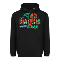 Black dialysis nurse Heavyweight Hoodie - RanaPortraitStore