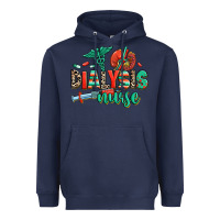 Navy dialysis nurse Heavyweight Hoodie - RanaPortraitStore