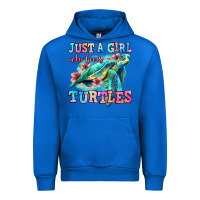 Cobalt just a girl who loves turtles Urban Hoodie - Jasminsmagicworld