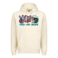 Tofu peace love racing Premium Hoodie - AdoDesignShop