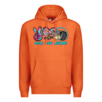 Carrot peace love racing Premium Hoodie - AdoDesignShop