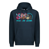 Navy peace love racing Premium Hoodie - AdoDesignShop