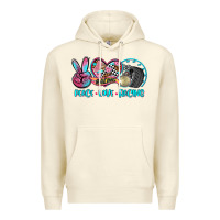 Sandshell peace love racing Premium Hoodie - AdoDesignShop