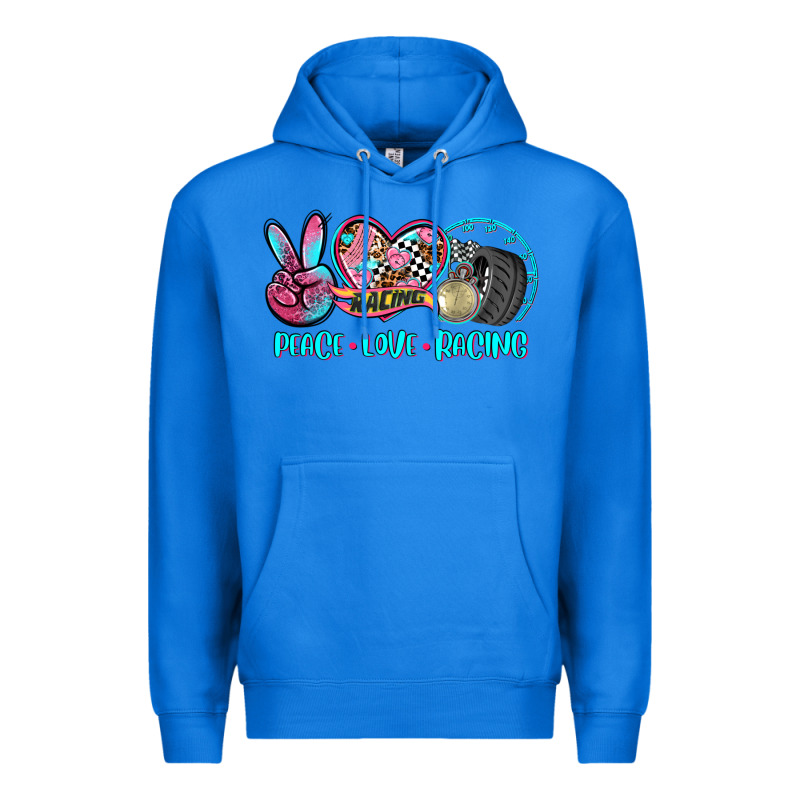 Peace Love Racing Premium Hoodie by AdoDesignShop | Teevron