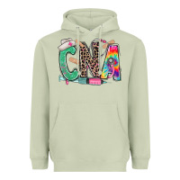 Matcha cna nurse tie dye leopard Heavyweight Hoodie - RanaPortraitStore