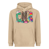 Mushroom cna nurse tie dye leopard Heavyweight Hoodie - RanaPortraitStore