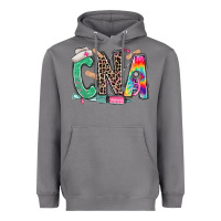Storm cna nurse tie dye leopard Heavyweight Hoodie - RanaPortraitStore