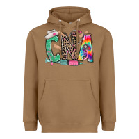 Toasted Coconut cna nurse tie dye leopard Heavyweight Hoodie - RanaPortraitStore