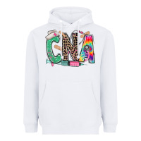White cna nurse tie dye leopard Heavyweight Hoodie - RanaPortraitStore