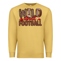 Antique Gold wild about football Premium Sweatshirt - Zillion Design Studio