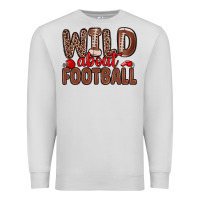 Dove Grey wild about football Premium Sweatshirt - Zillion Design Studio