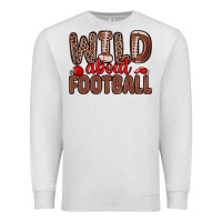 Oatmeal Heather wild about football Premium Sweatshirt - Zillion Design Studio