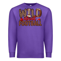 Purple wild about football Premium Sweatshirt - Zillion Design Studio