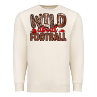Sandshell wild about football Premium Sweatshirt - Zillion Design Studio
