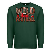 Sports Green wild about football Premium Sweatshirt - Zillion Design Studio