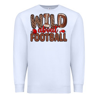White wild about football Premium Sweatshirt - Zillion Design Studio