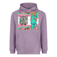 Lavender coffee scrubs rubber gloves nurse Heavyweight Hoodie - RanaPortraitStore