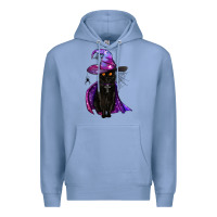 Colony Blue black witch cat Premium Hoodie - BundleAndBundleShop