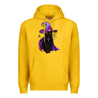 Lemon black witch cat Premium Hoodie - BundleAndBundleShop