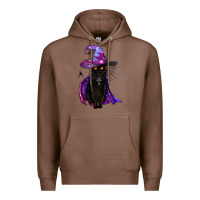 Chestnut black witch cat Premium Hoodie - BundleAndBundleShop