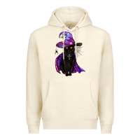 Sandshell black witch cat Premium Hoodie - BundleAndBundleShop