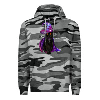Slate Camo black witch cat Premium Hoodie - BundleAndBundleShop
