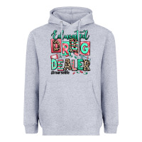 Heather Grey educated drug dealer nurse life Heavyweight Hoodie - RanaPortraitStore