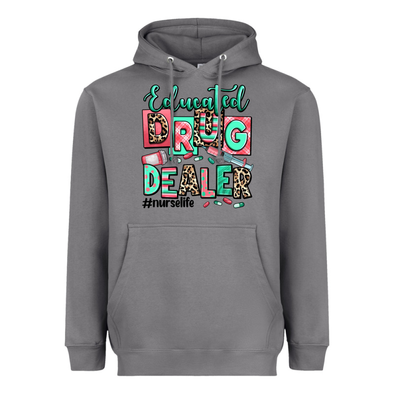 Educated Drug Dealer Nurse Life Heavyweight Hoodie by RanaPortraitStore | Teevron