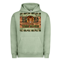 Pigment Oil Green dad the king Urban Hoodie - Artiststas