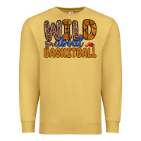 Antique Gold wild about basketball Premium Sweatshirt - Zillion Design Studio