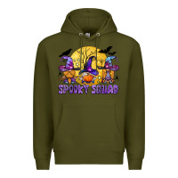 Army Green spooky squad Premium Hoodie - BundleAndBundleShop