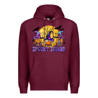 Burgundy spooky squad Premium Hoodie - BundleAndBundleShop