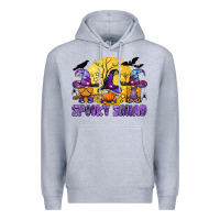 Heather Grey spooky squad Premium Hoodie - BundleAndBundleShop
