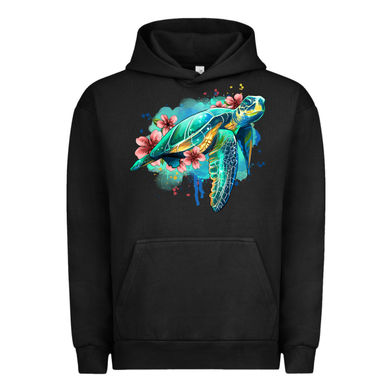 Floral Turtle Urban Hoodie by Jasminsmagicworld | Teevron